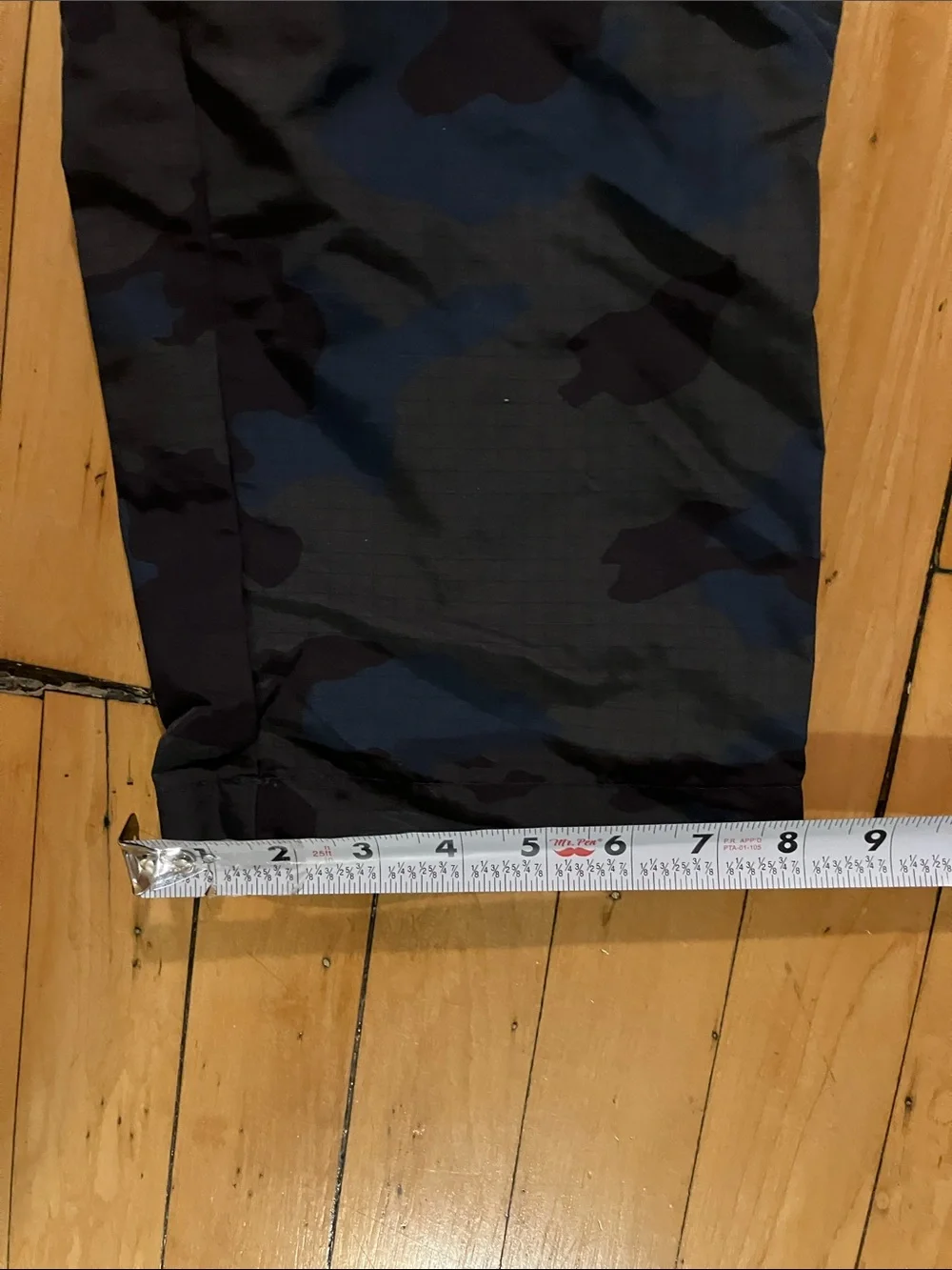 YoungLA Blue Gray Camo Windbreaker Baggy Streetwear Track Pants Size Medium